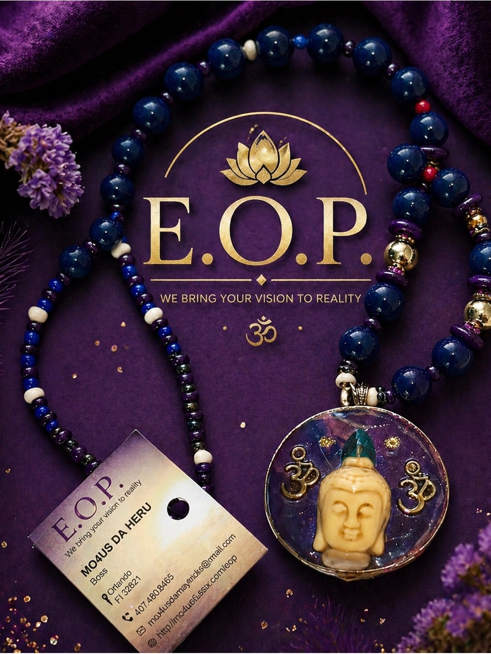 White  Beaded Buddha Pendant Necklace